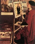 MANUEL, Niklaus St Luke Painting the Madonna (detail) sg oil painting artist